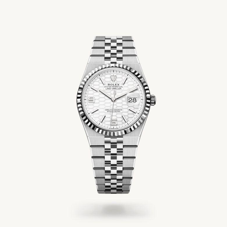 Rolex Land-Dweller I Oystersteel och vitt guld - M127234-0001 - Bergströms Ur