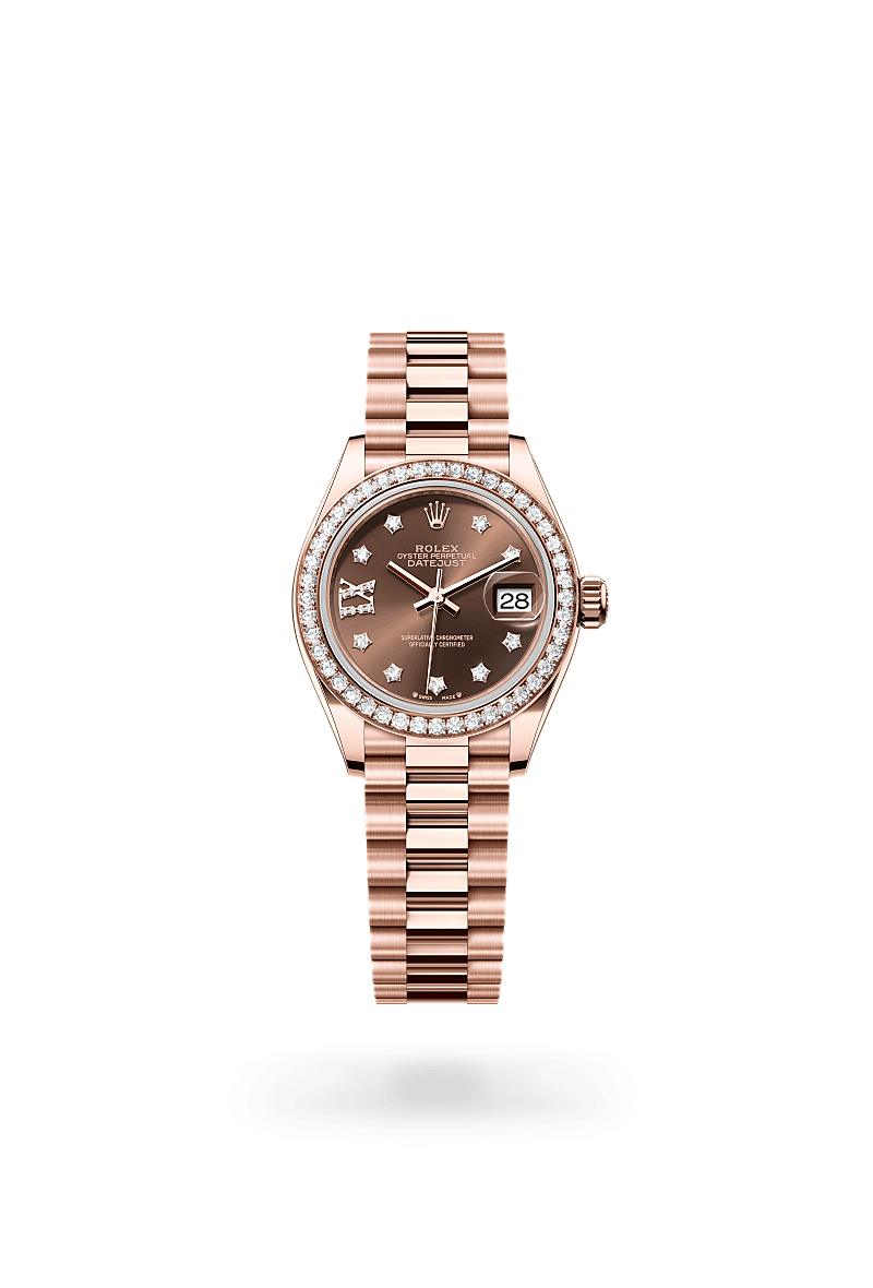 Rolex Lady-Datejust I Everose guld och diamanter - m279135rbr-0001 - Bergströms Ur