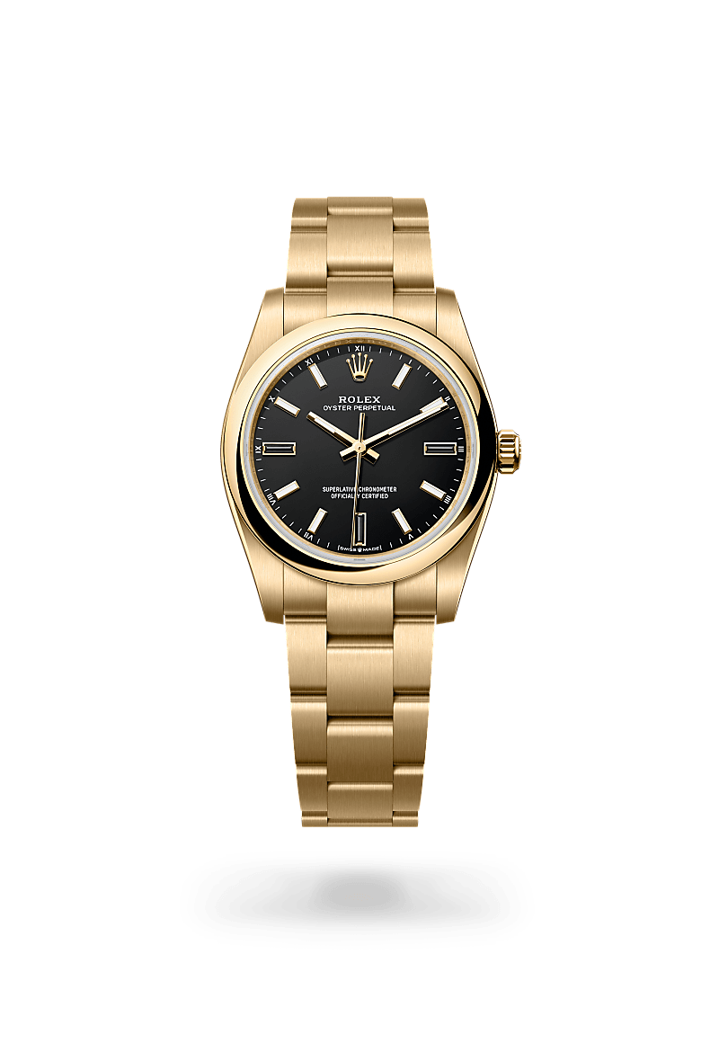 Rolex Oyster Perpetual I Gult guld - M124208-0001 - Bergströms Ur