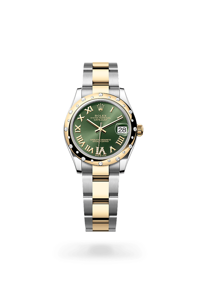 Rolex Datejust I Oystersteel, gult guld och diamanter - M278343RBR-0015 - Bergströms Ur
