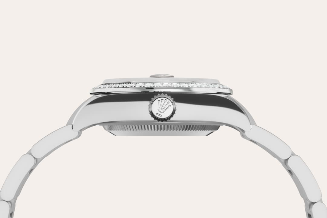 Rolex Lady-Datejust I Vitt guld, oystersteel och diamanter - M279384RBR-0004 - Bergströms Ur