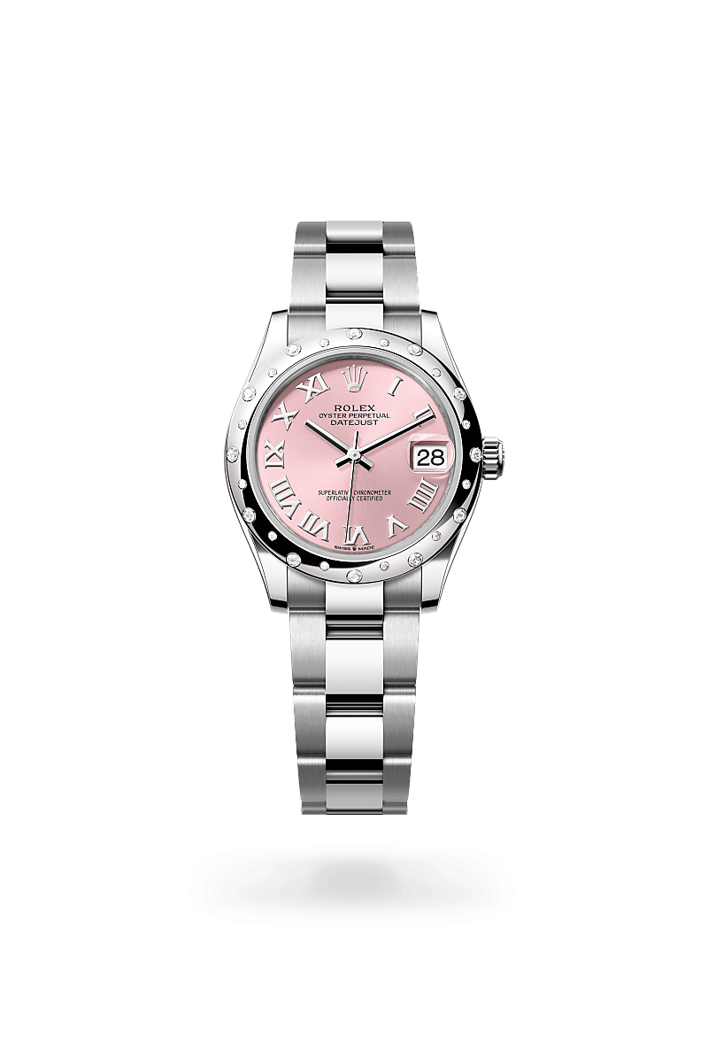 Rolex Datejust I Oystersteel, vitt guld och diamanter - M278344RBR-0021 - Bergströms Ur