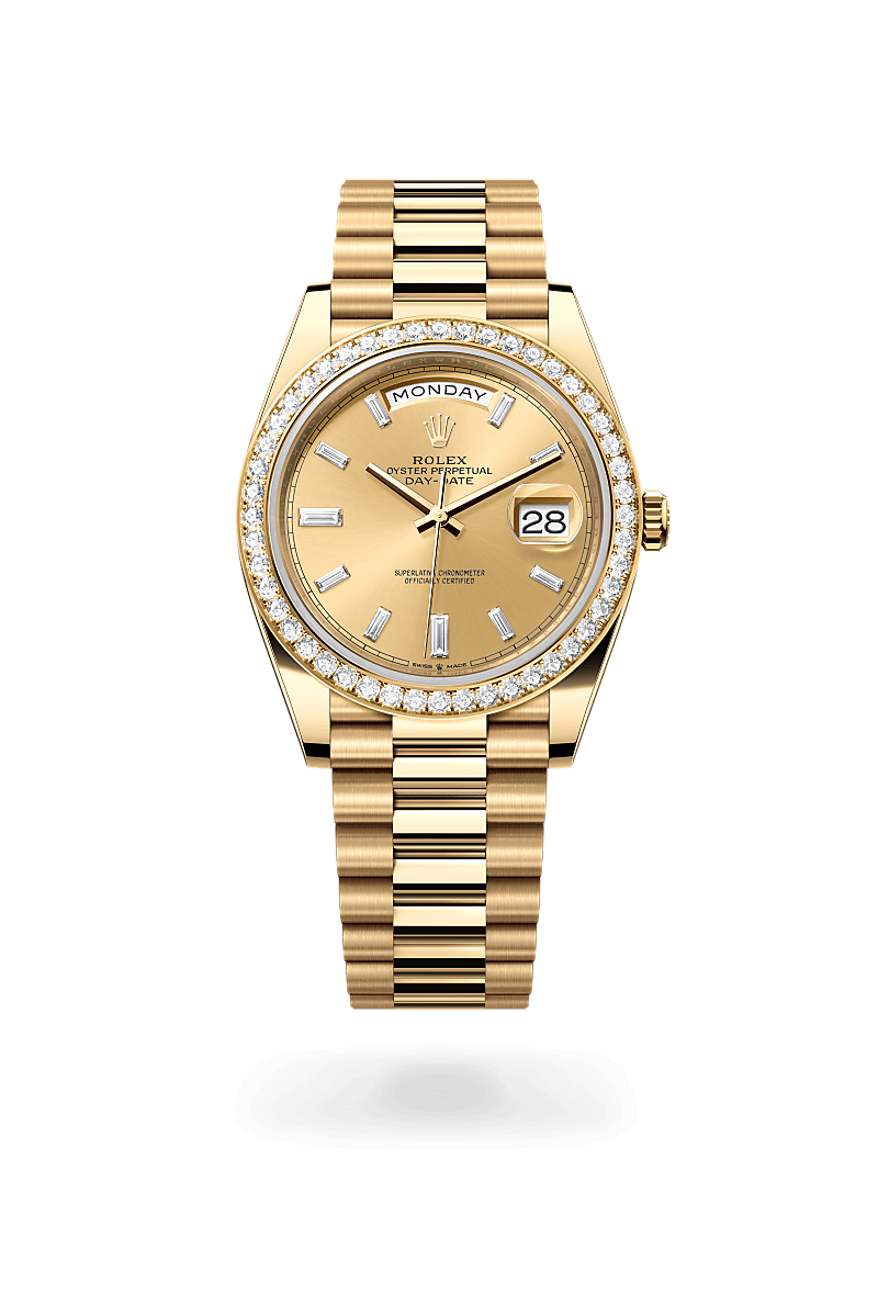 Rolex Day-Date I Gult guld och diamanter - M228348RBR-0002 - Bergströms Ur