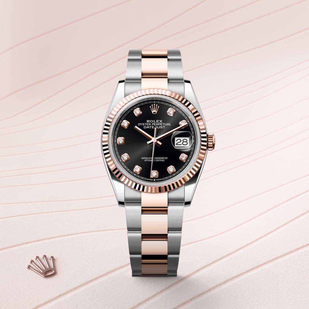Rolex Datejust I Oystersteel och everose guld - M126231-0020 - Bergströms Ur