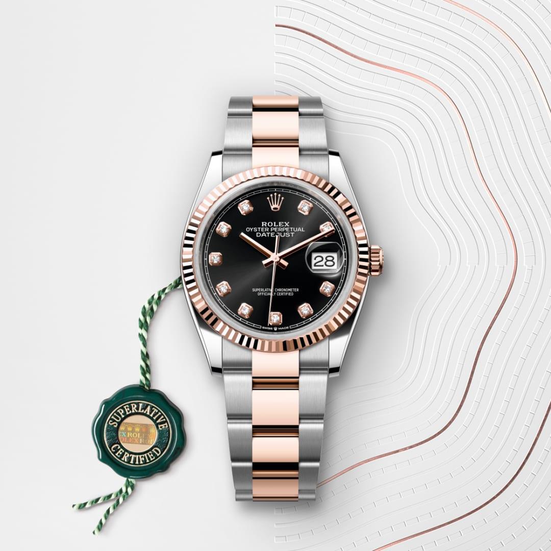 Rolex Datejust I Oystersteel och everose guld - M126231-0020 - Bergströms Ur