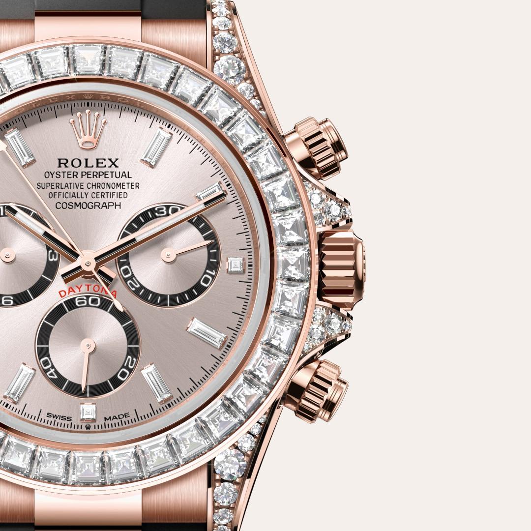 Rolex Cosmograph Daytona I Everose guld och diamanter - M126535TBR-0002 - Bergströms Ur