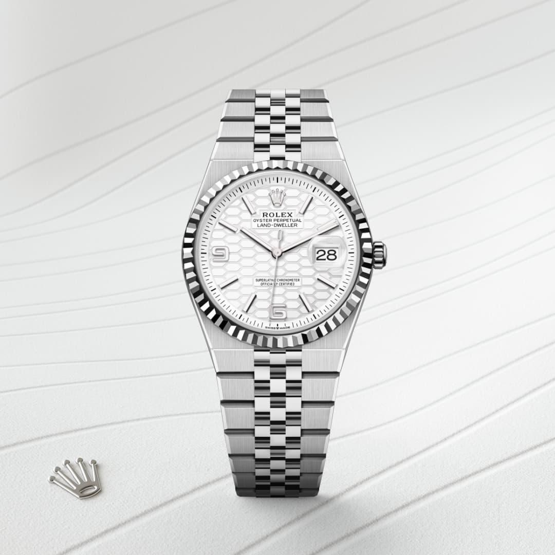 Rolex Land-Dweller I Oystersteel och vitt guld - M127234-0001 - Bergströms Ur
