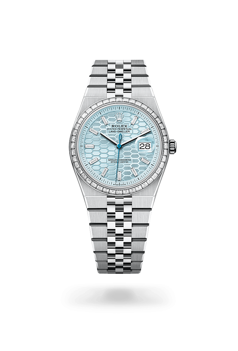 Rolex Land-Dweller I platina och diamanter - M127286TBR-0001 - Bergströms Ur