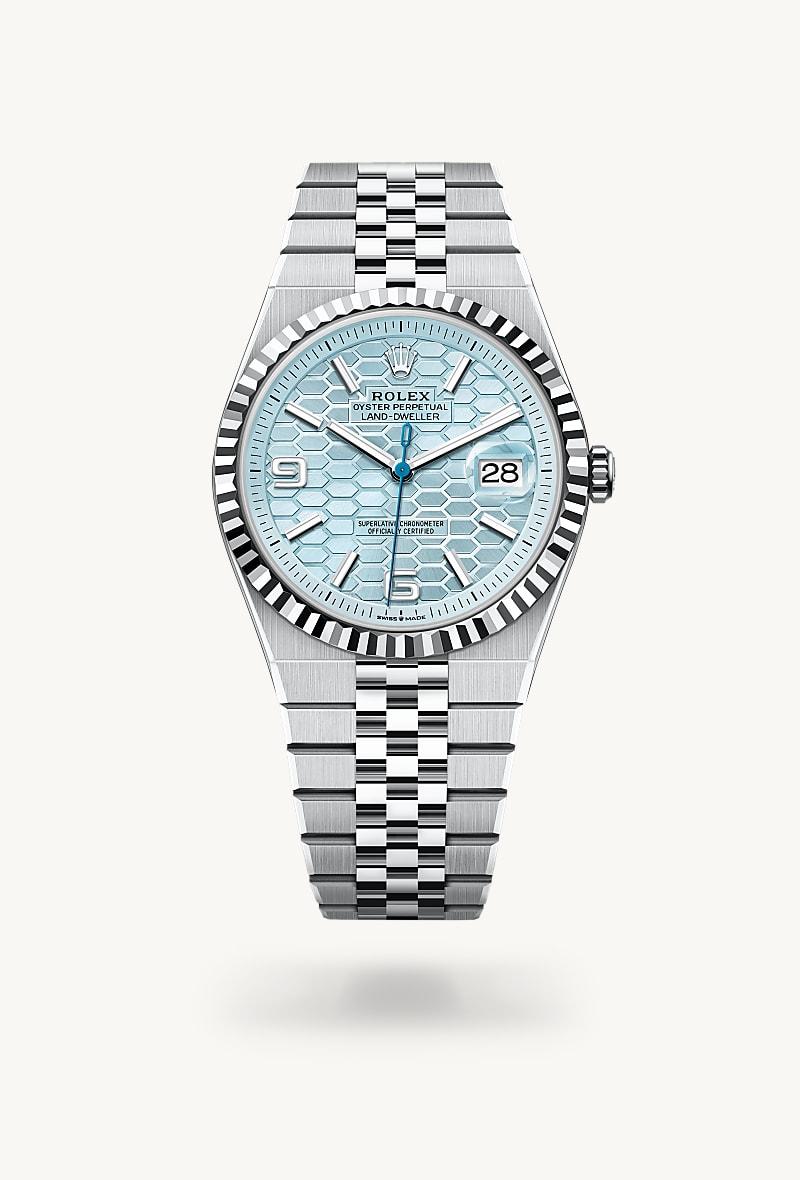 Rolex Land-Dweller I Oystersteel och vitt guld - m127336-0001 - Bergströms Ur