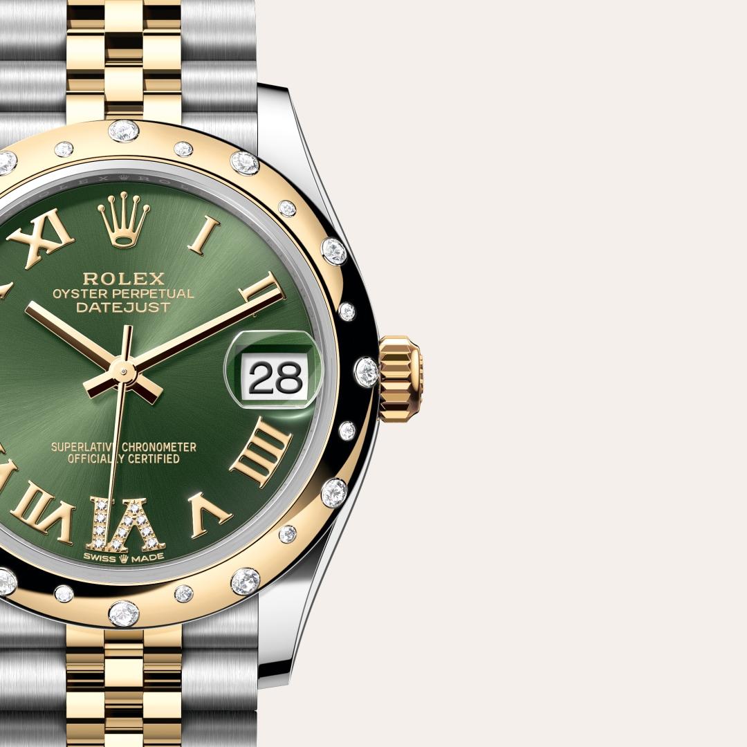 Rolex Datejust I Oystersteel, gul guld och diamanter - M278343RBR-0016 - Bergströms Ur