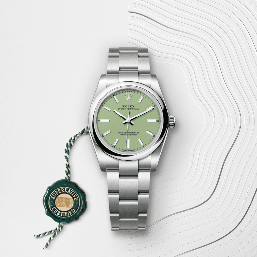 Rolex Oyster Perpetual I Oystersteel - m124200-0006 - Bergströms Ur