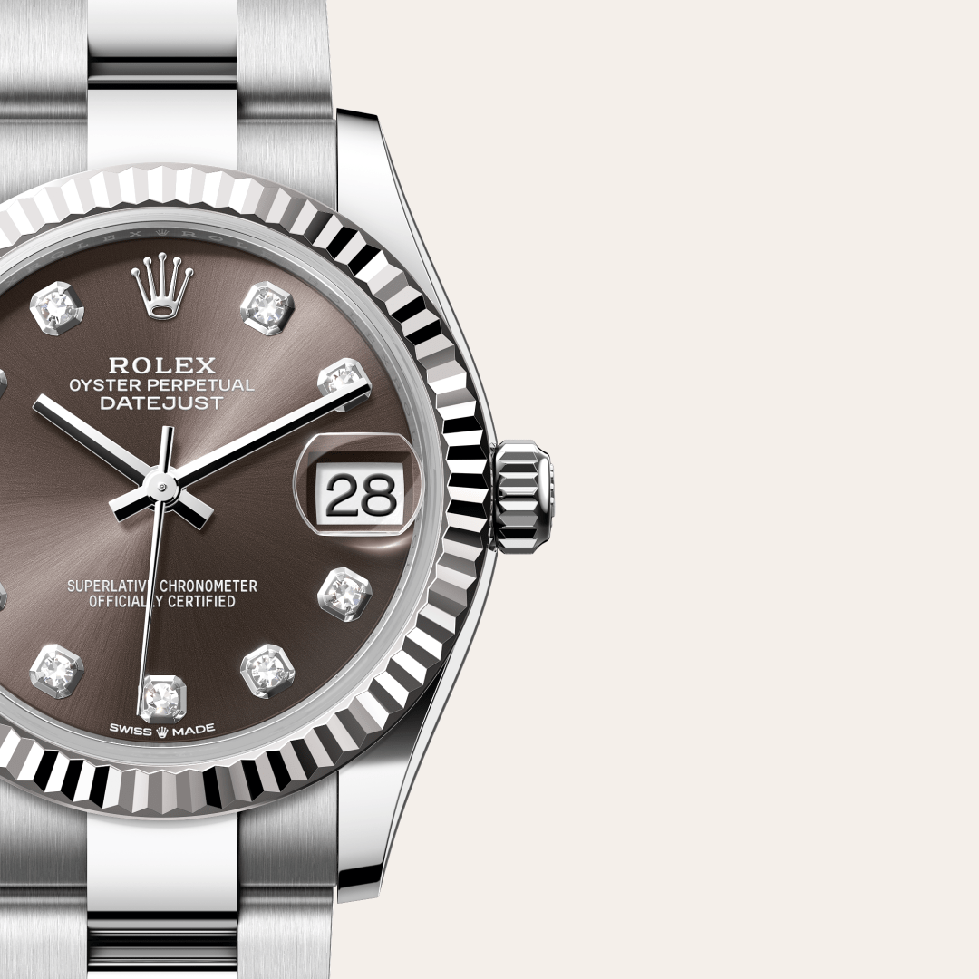 Rolex Datejust I Oystersteel och vitt guld - M278274-0007 - Bergströms Ur