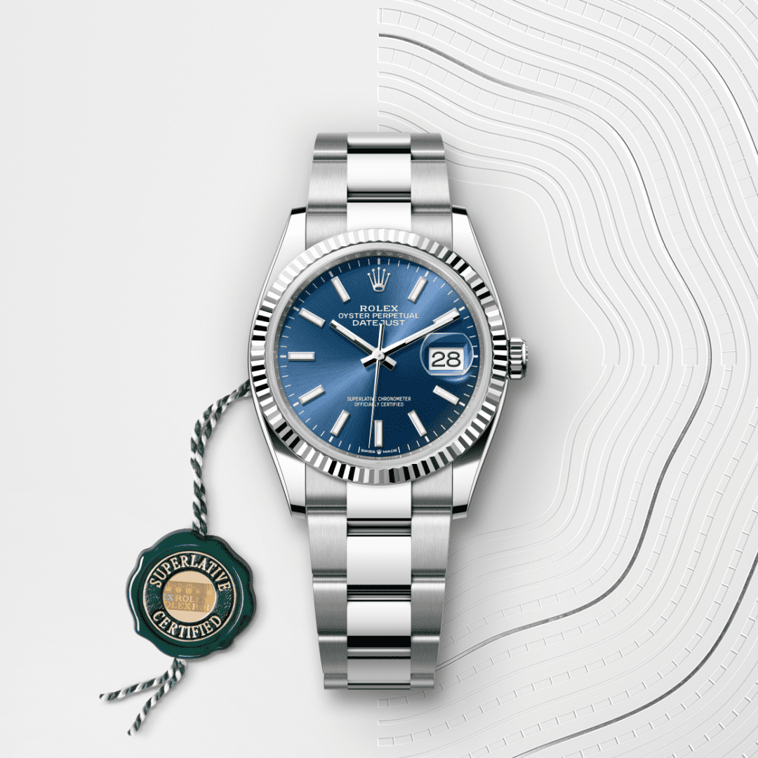 Rolex Datejust I Oystersteel och vitt guld - M126234-0018 - Bergströms Ur