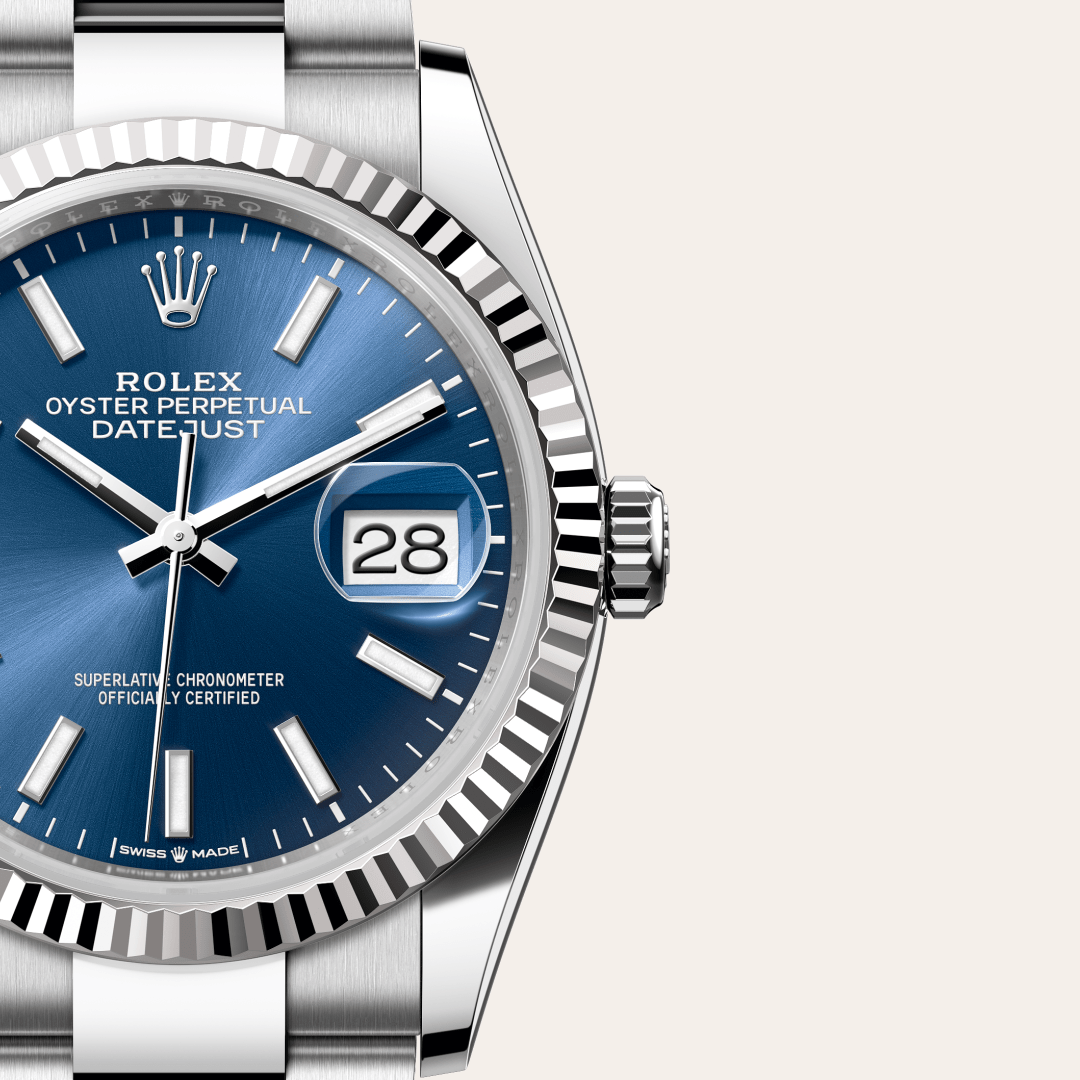 Rolex Datejust I Oystersteel och vitt guld - M126234-0018 - Bergströms Ur