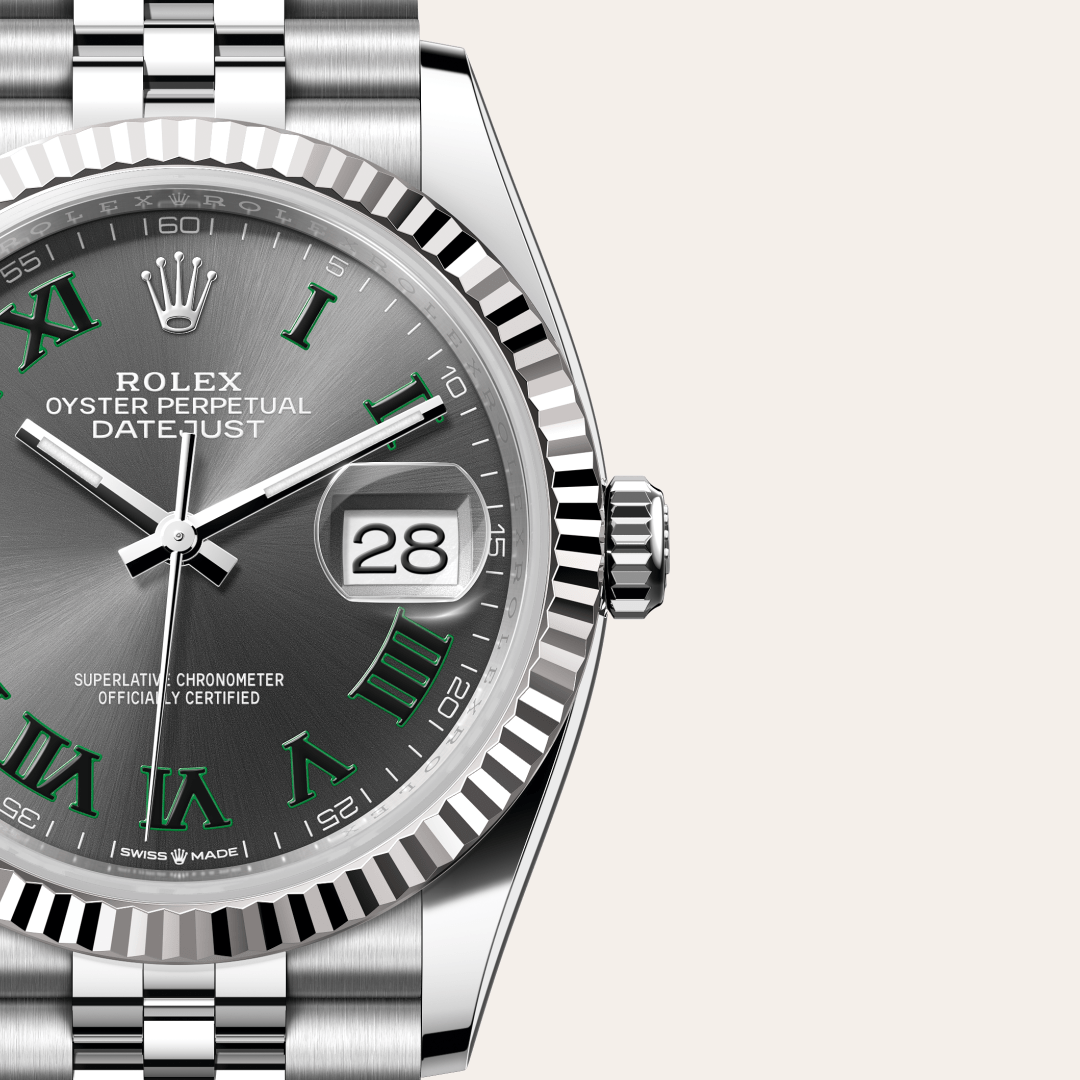 Rolex Datejust I Oystersteel och vitt guld - M126234-0045 - Bergströms Ur