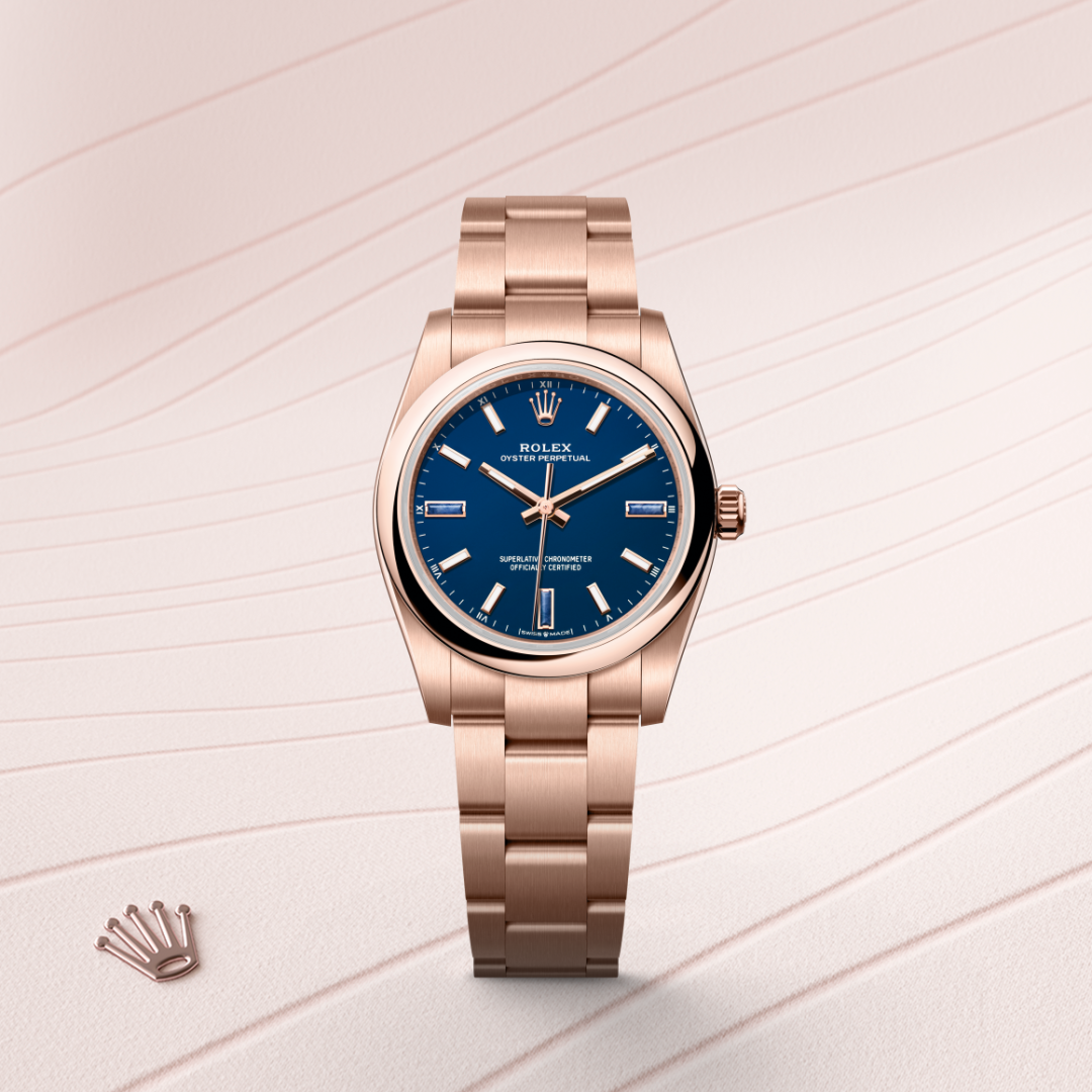 Rolex Oyster Perpetual I Everose - M124205-0002 - Bergströms Ur