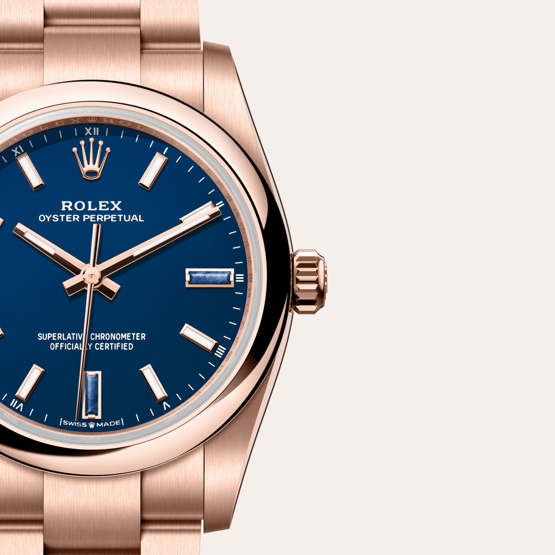 Rolex Oyster Perpetual I Everose - M124205-0002 - Bergströms Ur