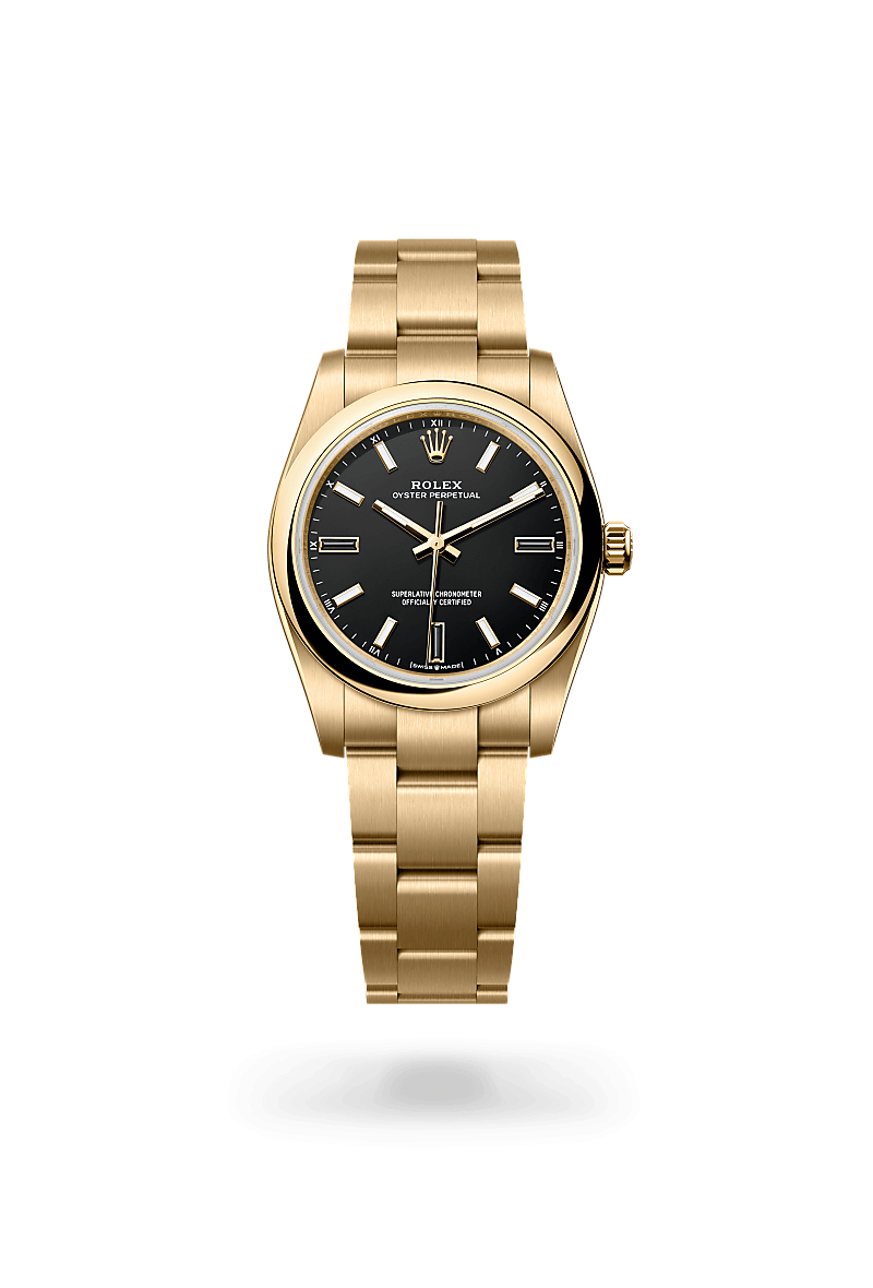 Rolex Oyster Perpetual I Gult guld - M124208-0001 - Bergströms Ur