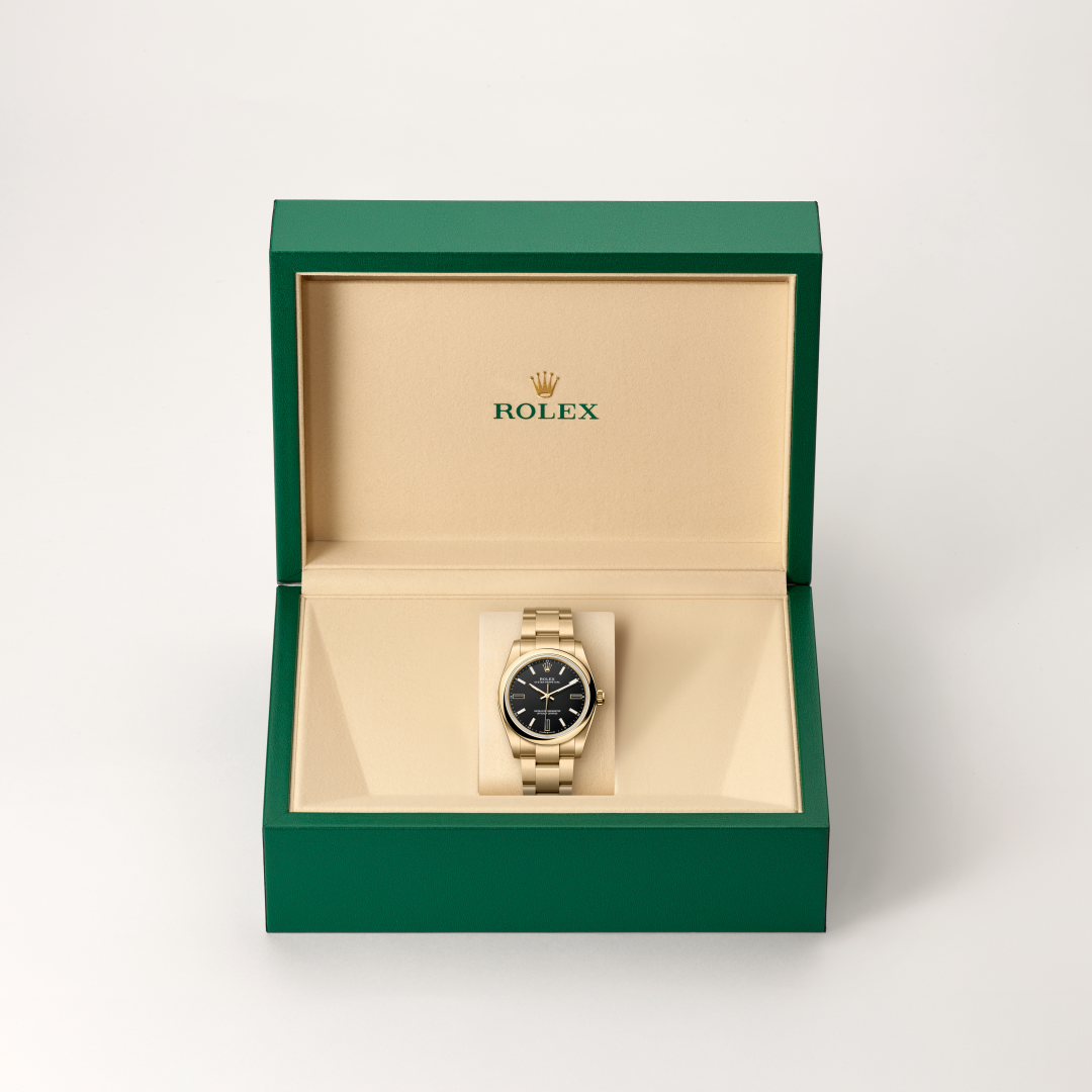Rolex Oyster Perpetual I Gult guld - M124208-0001 - Bergströms Ur