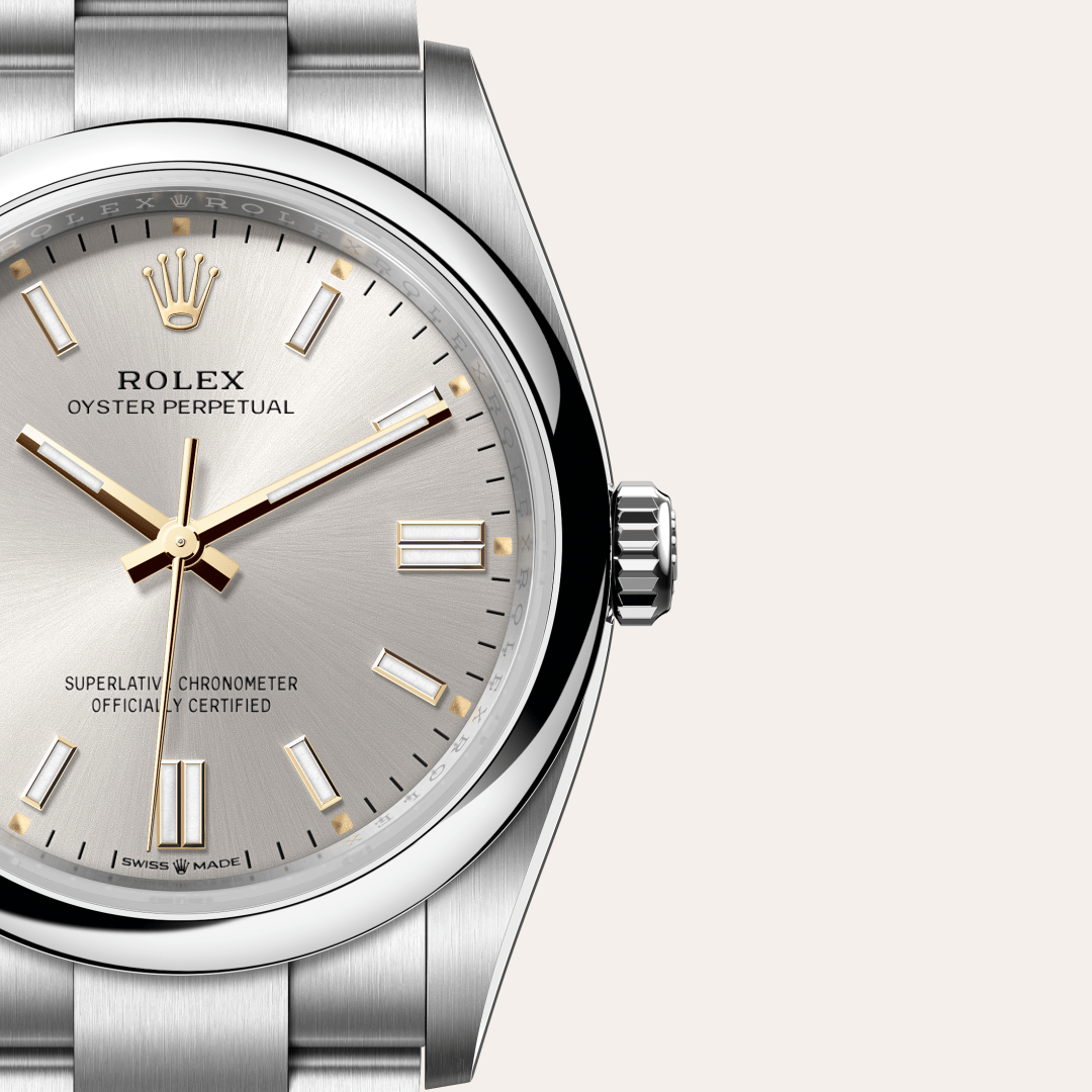 Rolex Oyster Perpetual I Oystersteel - M126000-0001 - Bergströms Ur