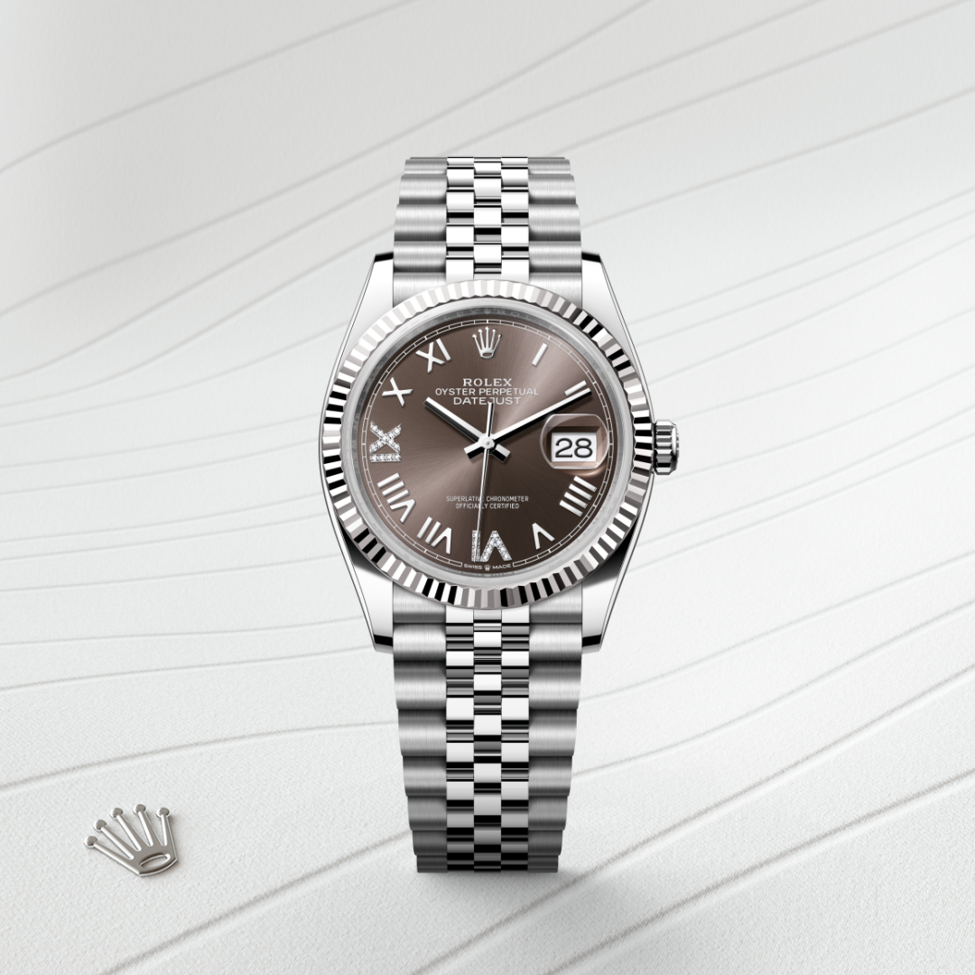 Rolex Datejust I Oystersteel och vitt guld - M126234-0071- Bergströms Ur