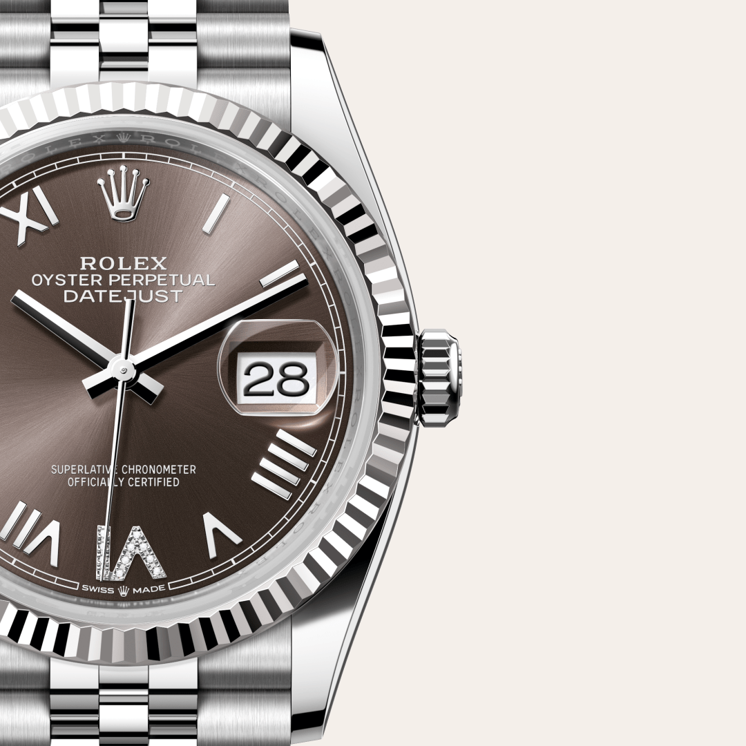 Rolex Datejust I Oystersteel och vitt guld - M126234-0071- Bergströms Ur
