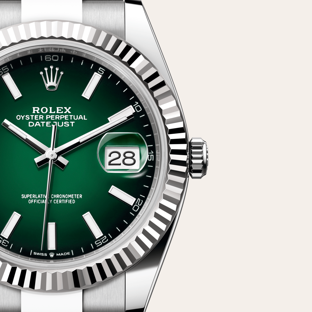 Rolex Datejust I Oystersteel och vitt guld - M126334-0033 - Bergströms Ur
