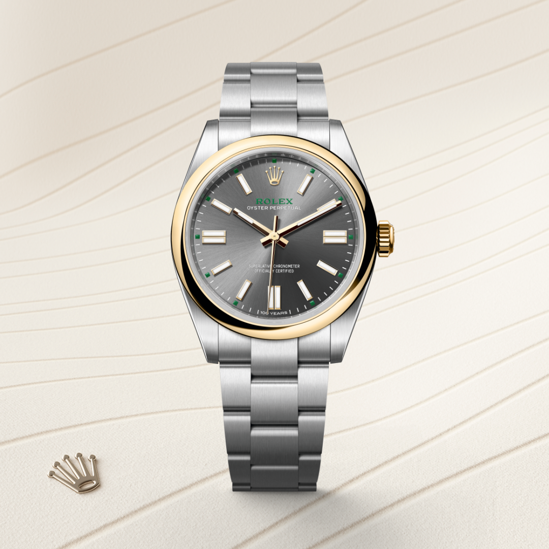 Rolex Oyster Perpetual I Oystersteel och Gult guld - M134303-0001 - Bergströms Ur