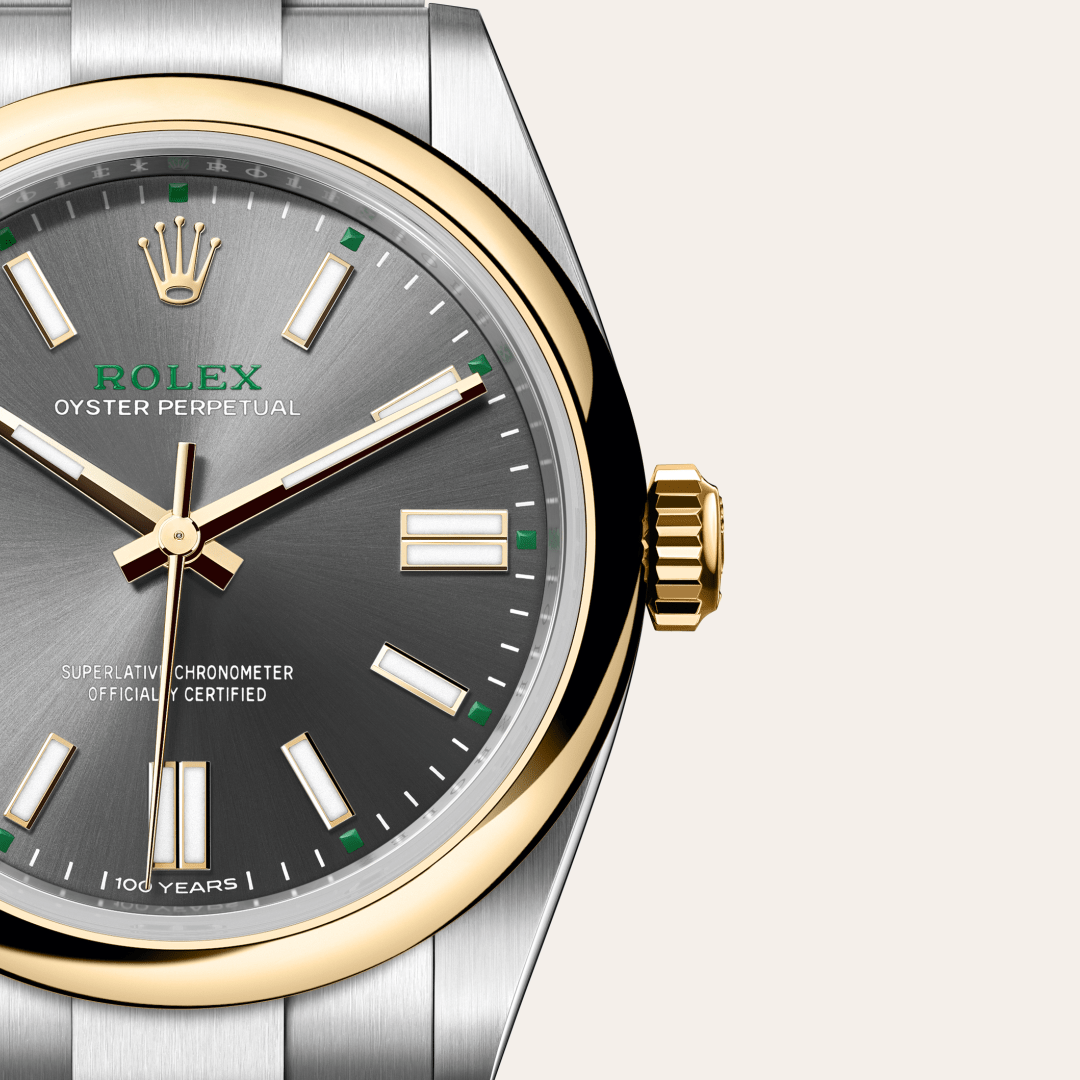 Rolex Oyster Perpetual I Oystersteel och Gult guld - M134303-0001 - Bergströms Ur