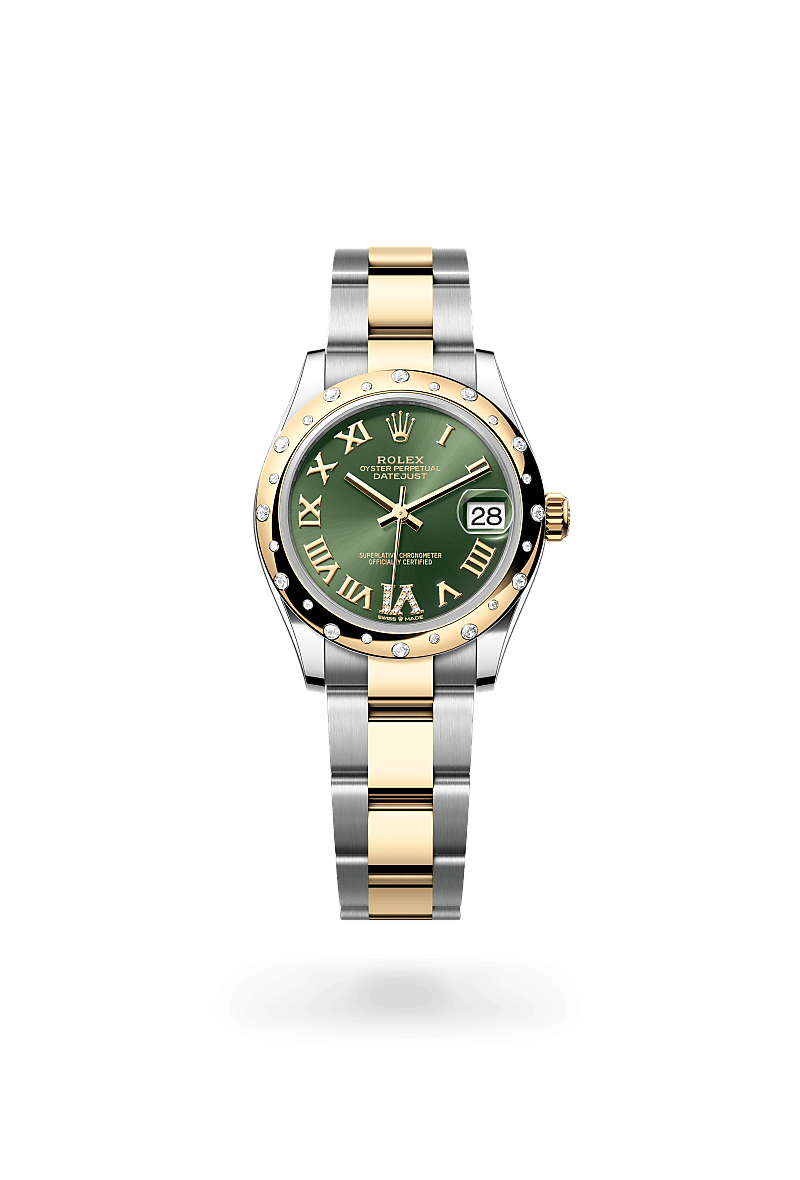 Rolex Datejust I Oystersteel, gult guld och diamanter - M278343RBR-0015 - Bergströms Ur
