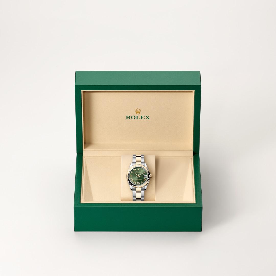 Rolex Datejust I Oystersteel, gult guld och diamanter - M278343RBR-0015 - Bergströms Ur