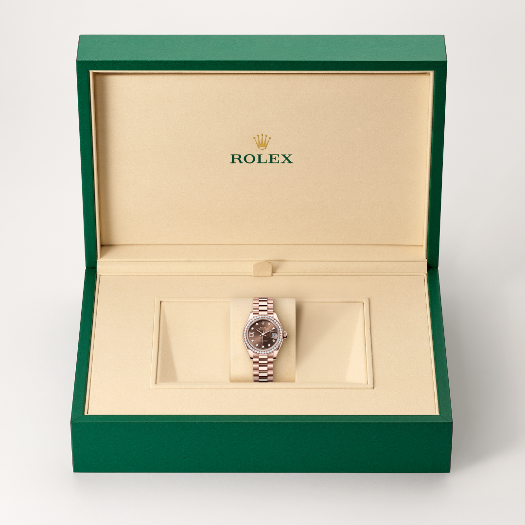 Rolex Lady-Datejust I Everose guld och diamanter - m279135rbr-0001 - Bergströms Ur