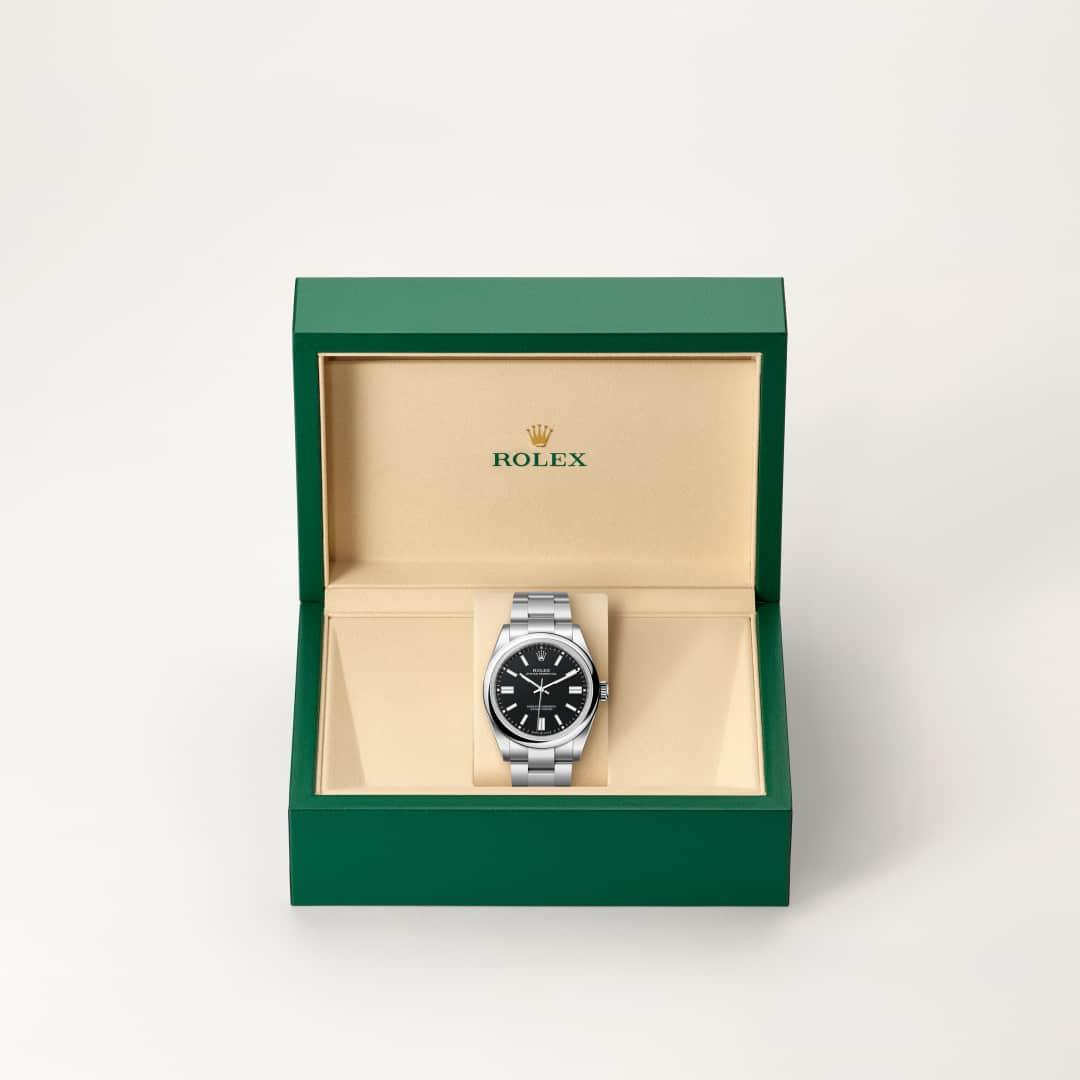 Rolex Oyster Perpetual I Oystersteel - m134300-0008 - Bergströms Ur