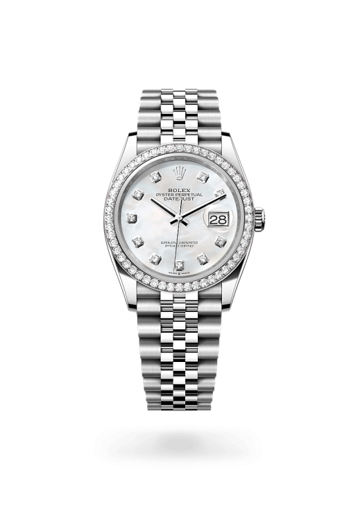 Rolex Datejust I Oystersteel, vitt guld och diamanter - M126284RBR-0011 - Bergströms Ur