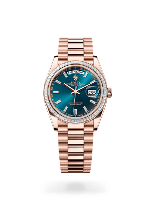 Rolex Day-Date i Everose guld och diamanter - M128395TBR-0032 - Bergströms Ur